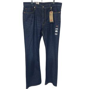 Levi's 527 Jeans Mens 38 X 34 Blue Denim Cotton 5-Pocket Slim Fit Bootcut New